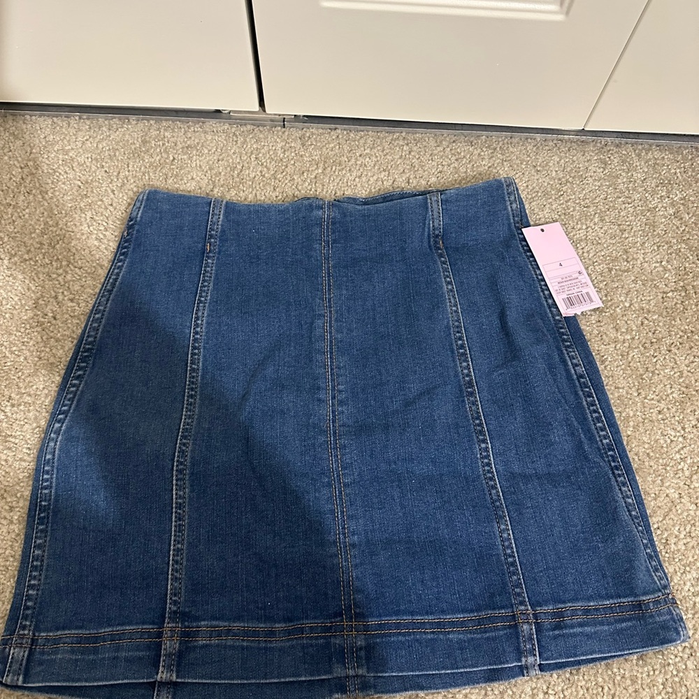 Classic Blue Denim Skirt